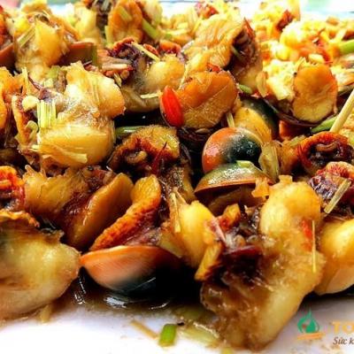 Ôc cừ, ốc mặt trăng Lý Sơn đã đập vỏ